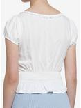 Thorn & Fable Ivory Smock Girls Crop Top, IVORY, alternate