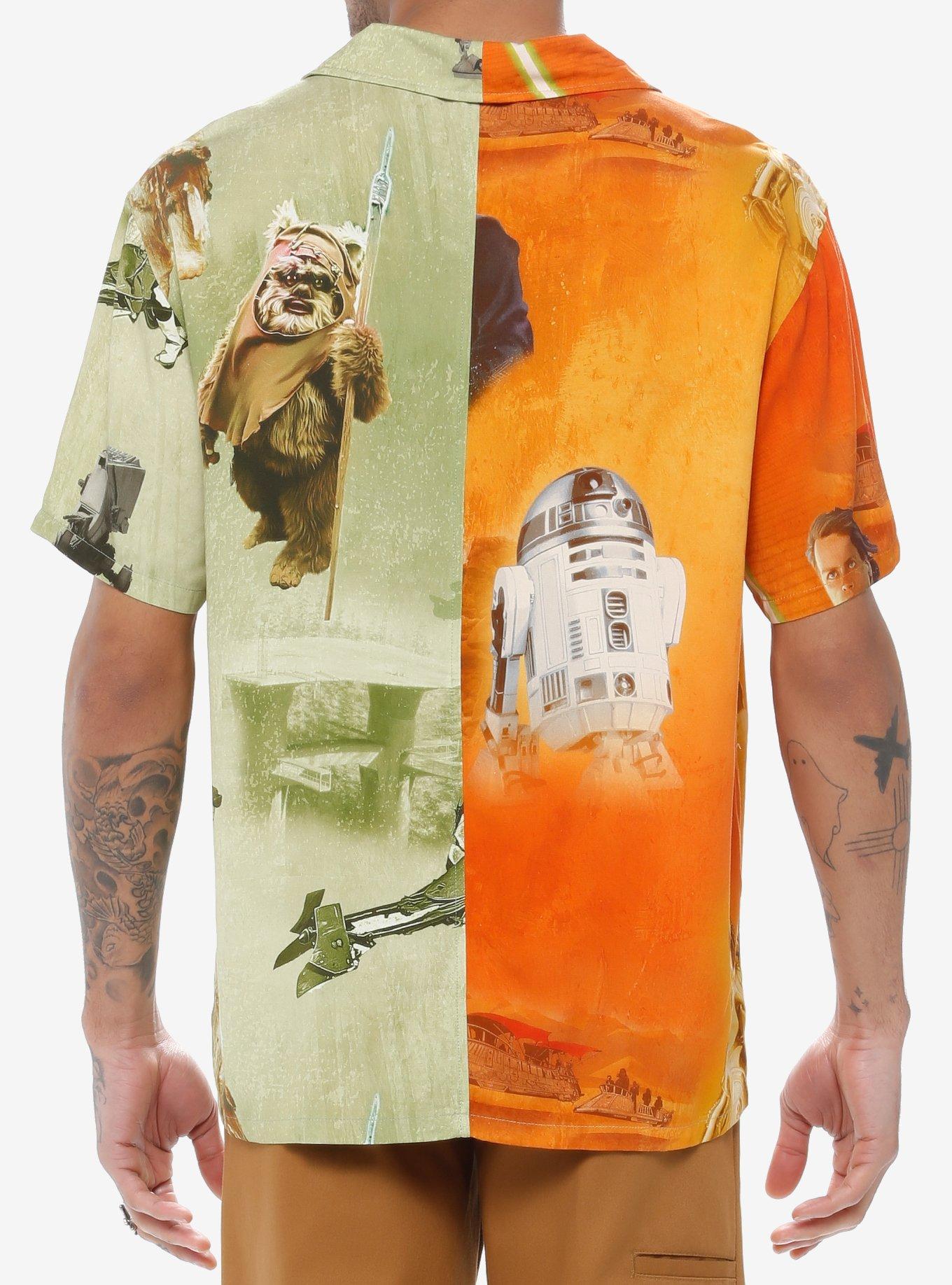 Our Universe Star Wars Tatooine Endor Split Woven Button-Up, MULTI, alternate