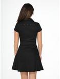 Black Zipper Dress, BLACK, alternate