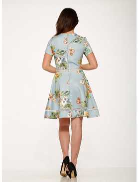 Mint Floral Dress, , hi-res
