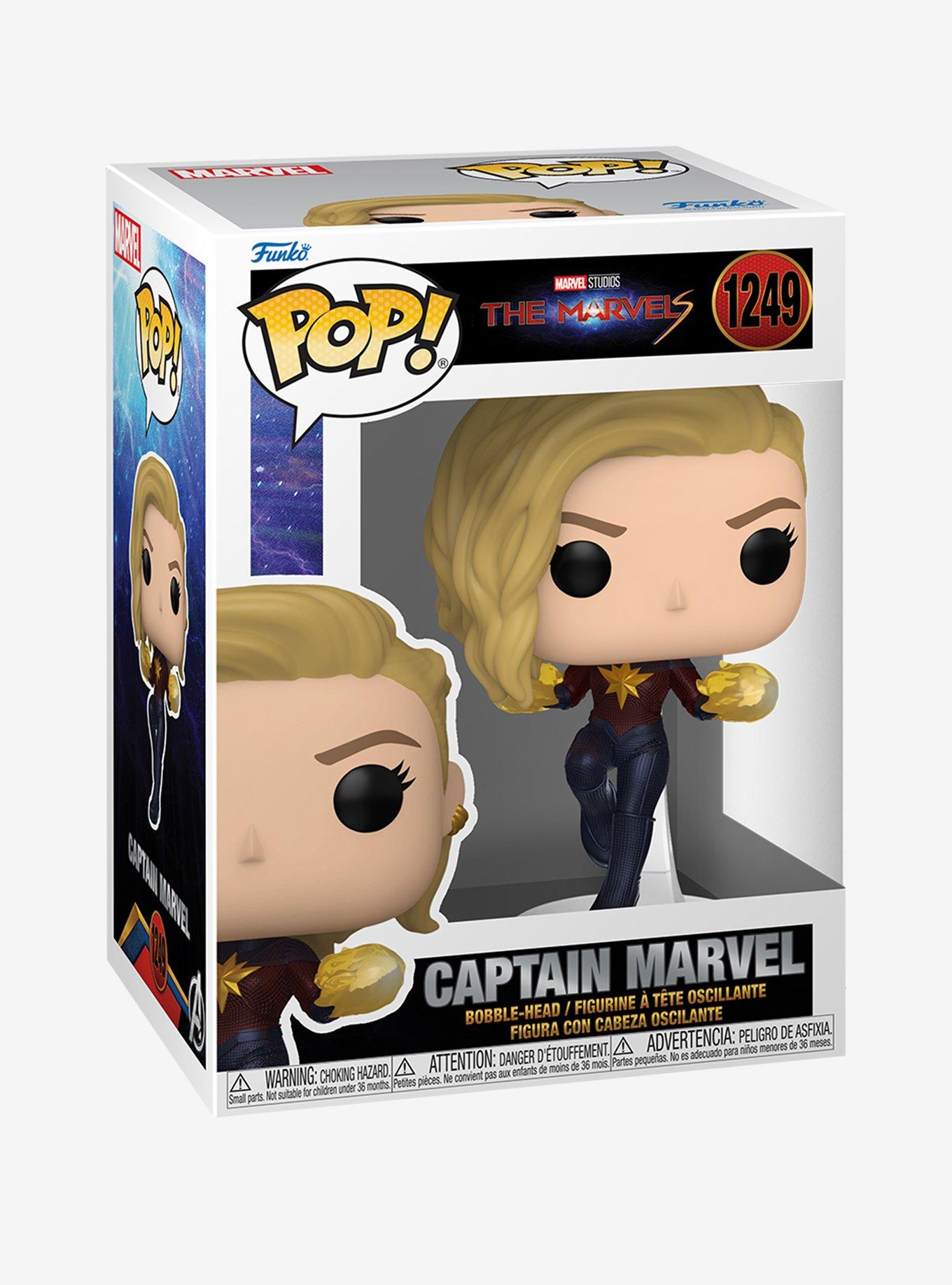 Funko Pop! Marvel The Marvels Captain Marvel Vinyl Bobble-Head, , alternate