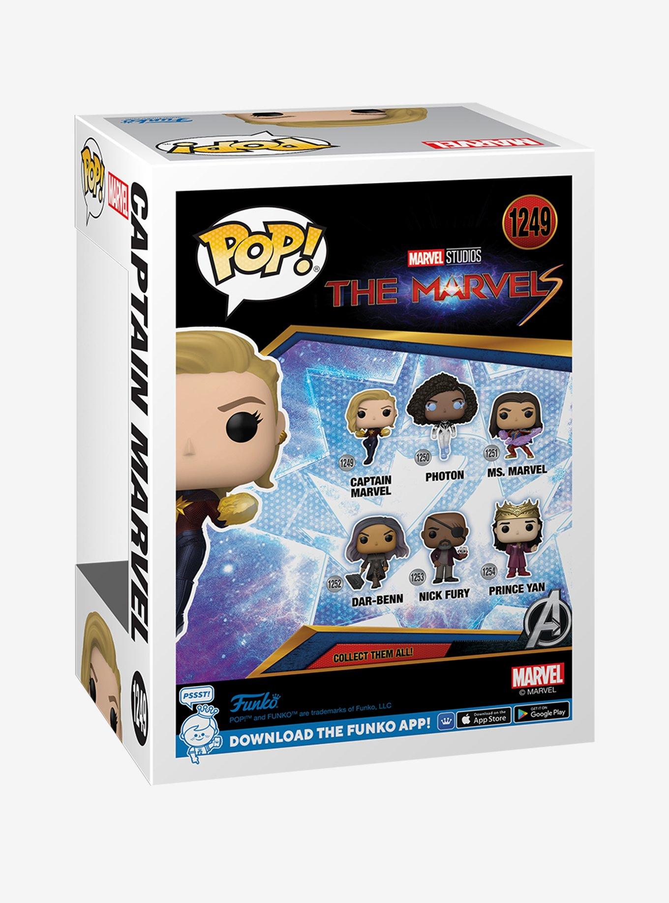 Funko Pop! Marvel The Marvels Captain Marvel Vinyl Bobble-Head, , alternate