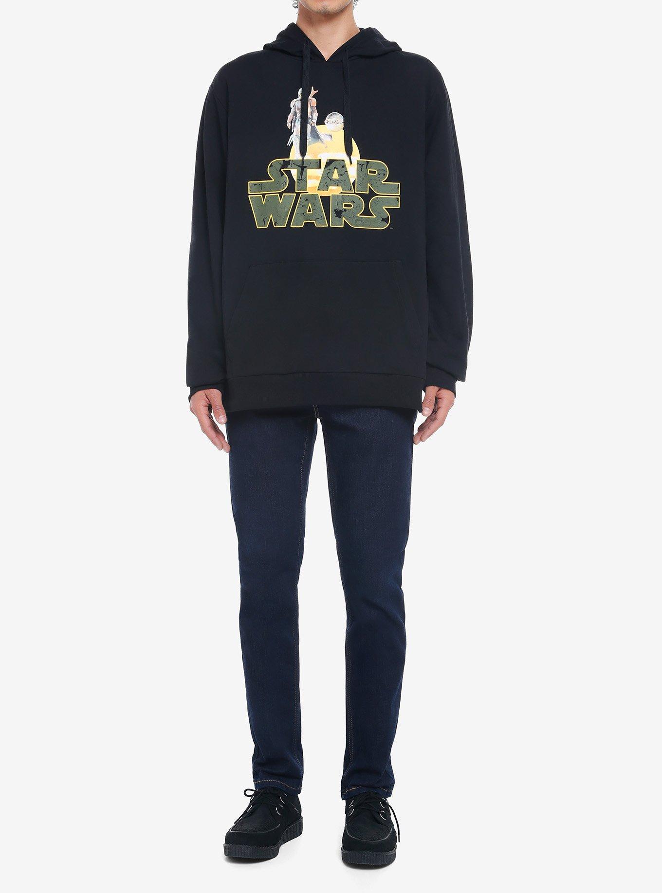 Star Wars The Mandalorian Sunset Hoodie, BLACK, alternate