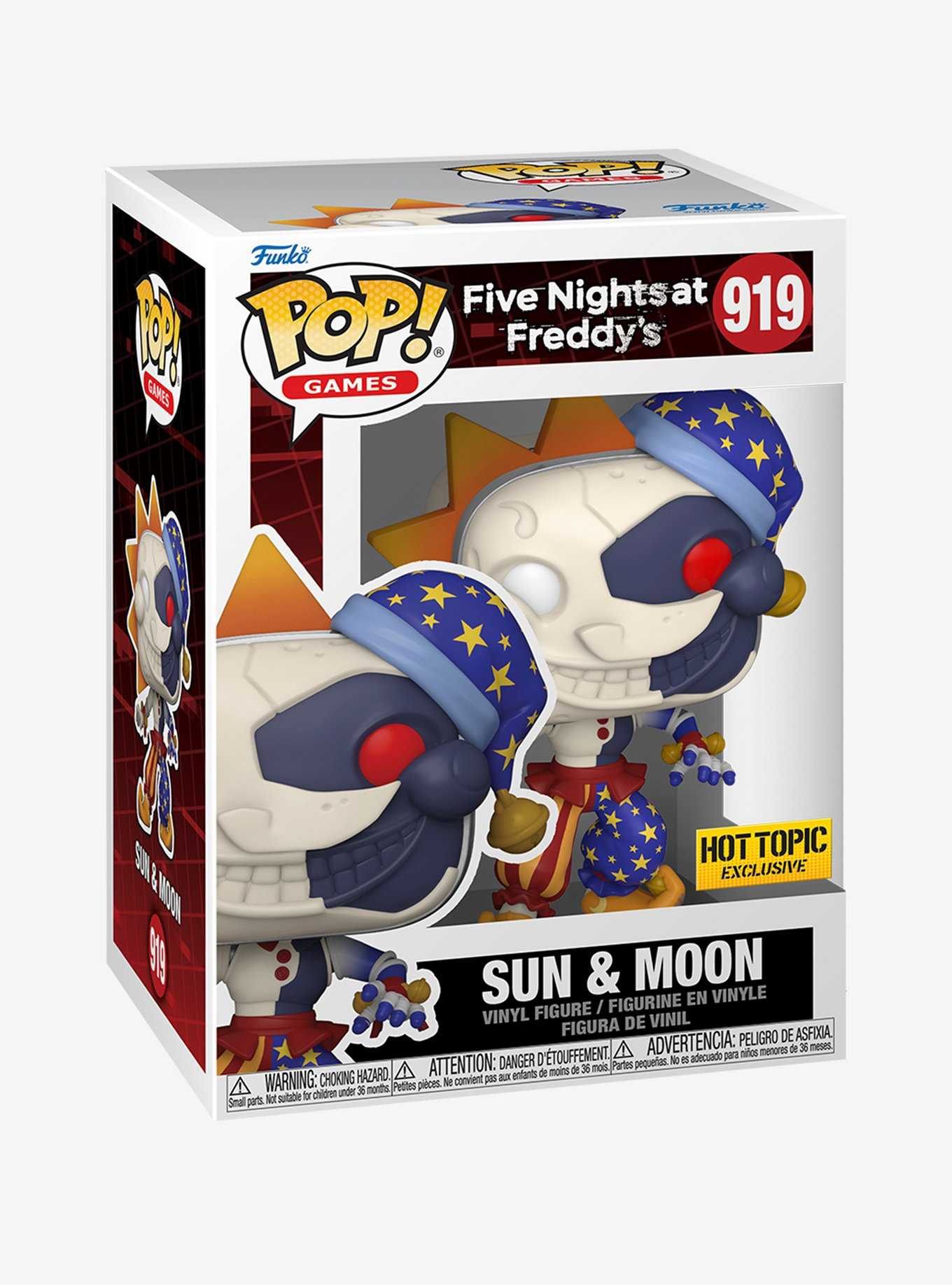 Funko Five Night's At Freddy's Pop! Games Sun & Moon Vinyl Figure Hot Topic Exclusive, , hi-res