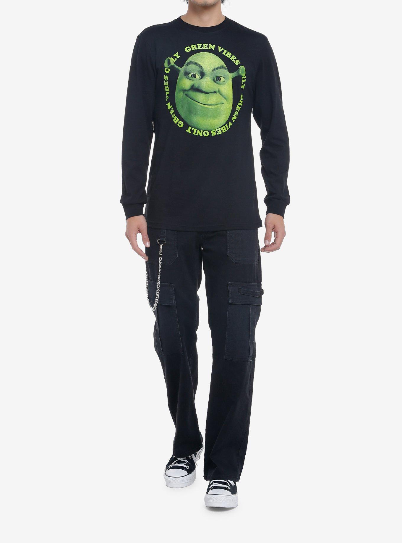 Shrek Green Vibes Only Long-Sleeve T-Shirt, , hi-res