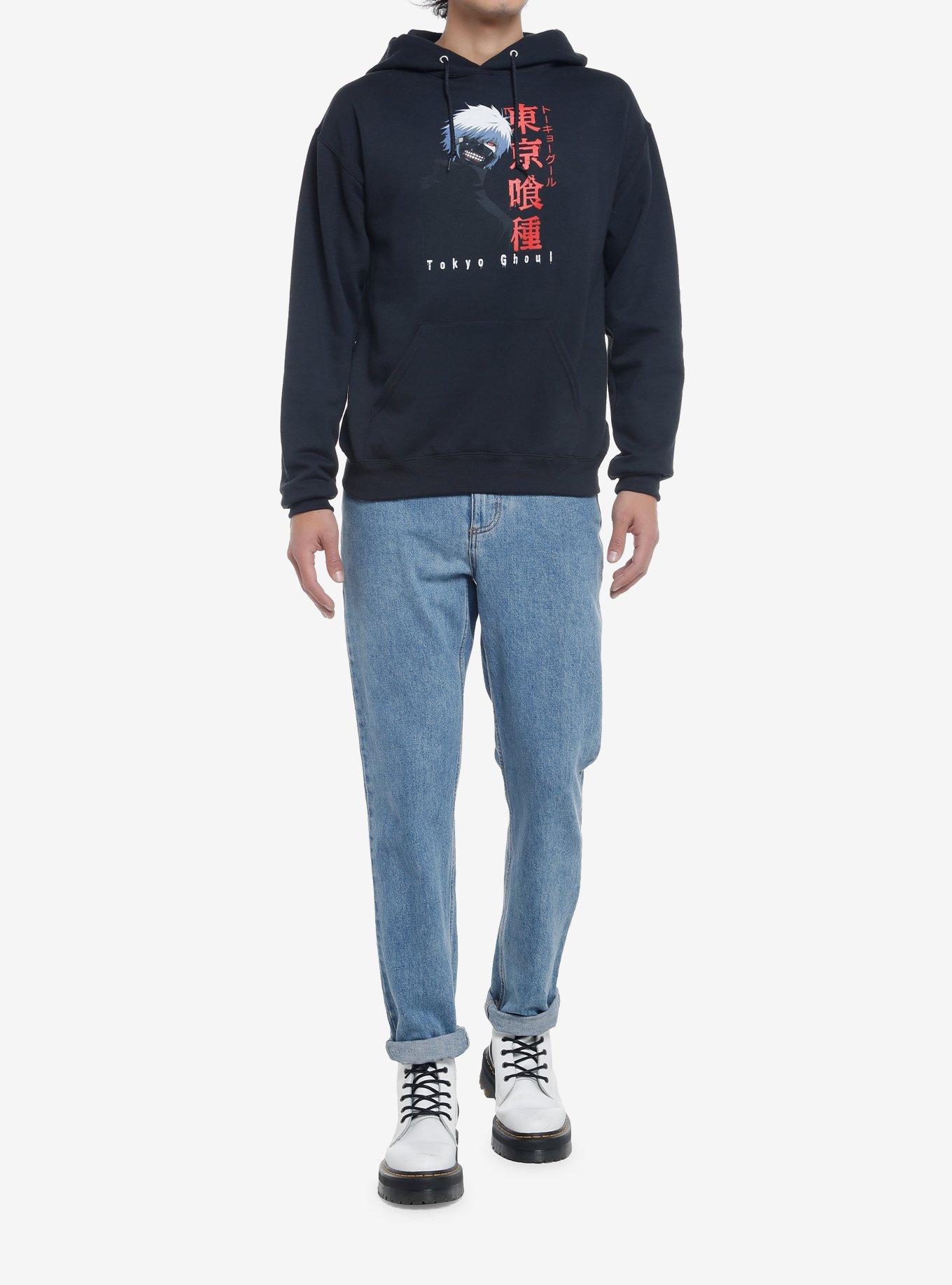 Tokyo Ghoul Kaneki Hoodie, BLACK, alternate