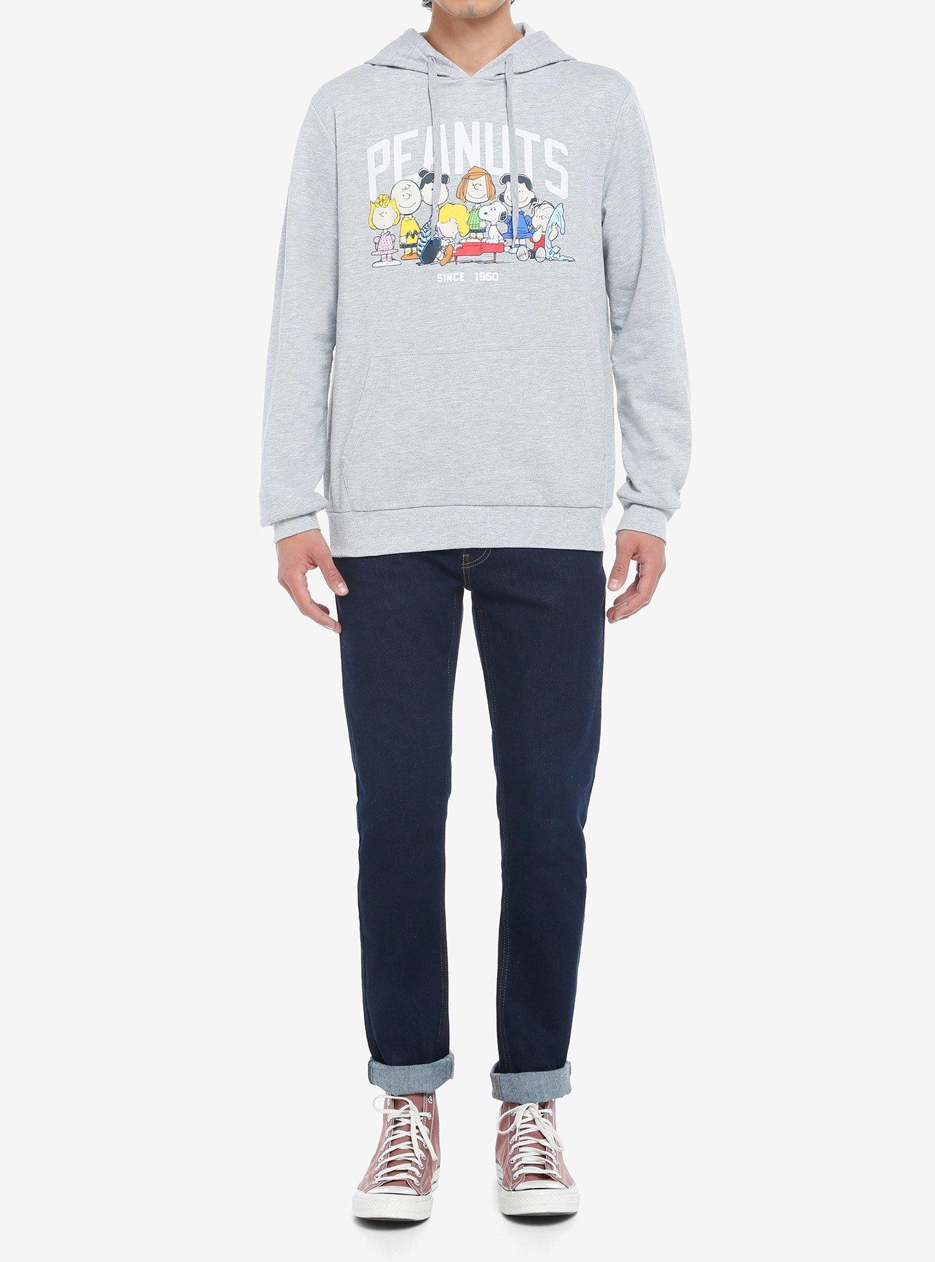 Peanuts Group Hoodie, GREY, alternate