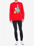Disney Mickey Mouse Holiday Santa Sweatshirt, RED, alternate