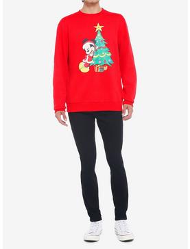 Disney Mickey Mouse Holiday Santa Sweatshirt, , hi-res