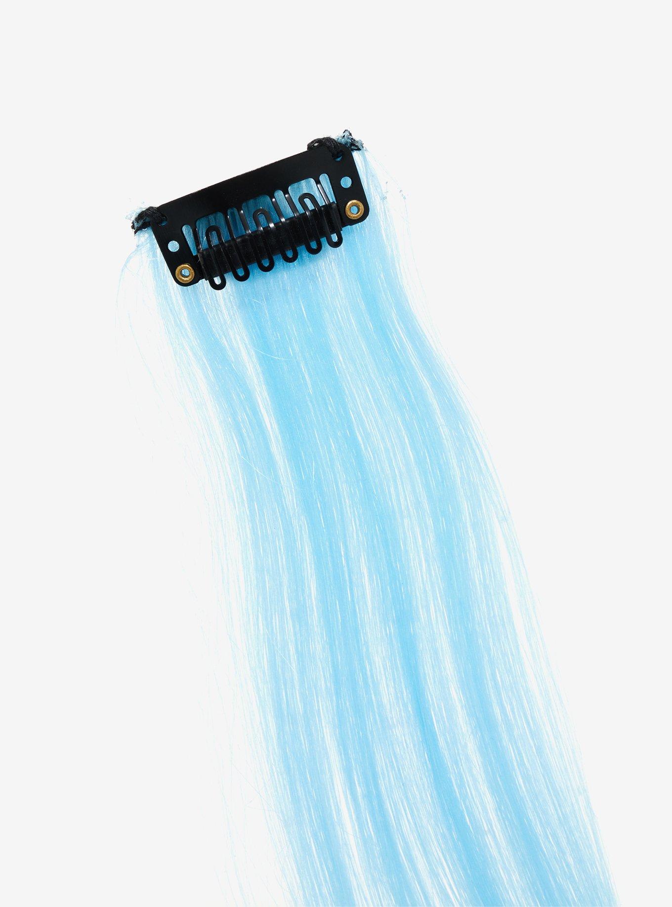 Neva Nude Light Blue Clip-In Hair Extension Set, , alternate
