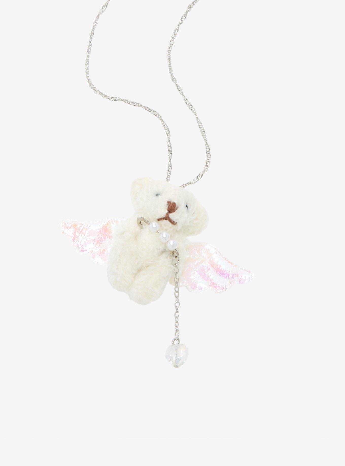 Angel Bear Plush Necklace, , alternate