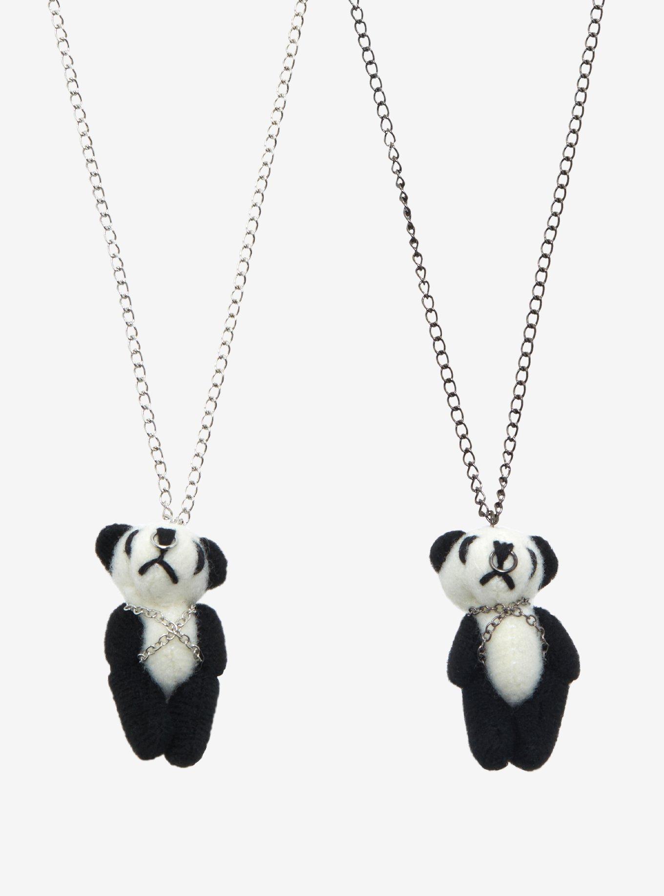 Panda Plush Best Friend Necklace Set, , alternate