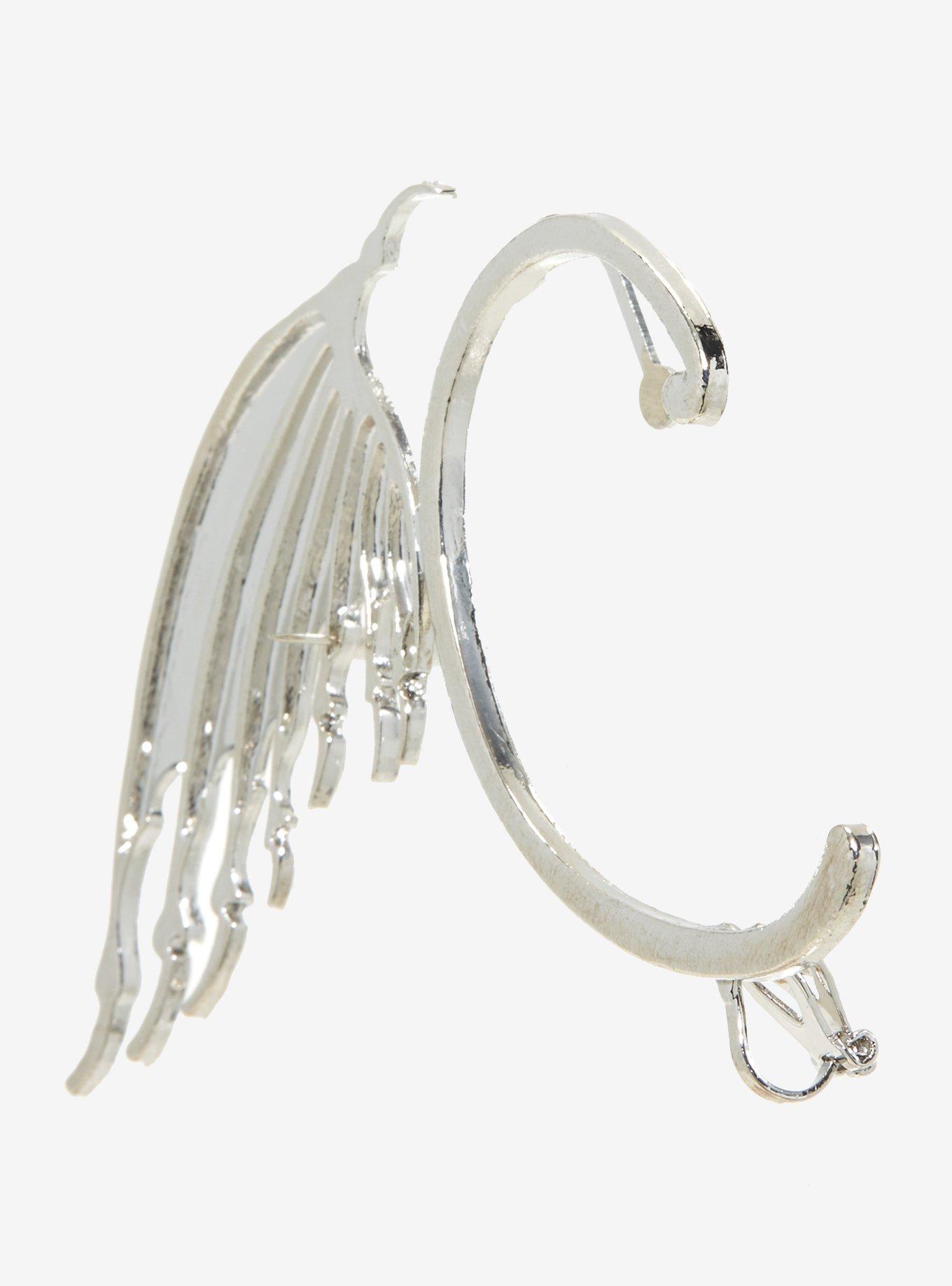 Bat Wing Ear Cuff Set, , alternate