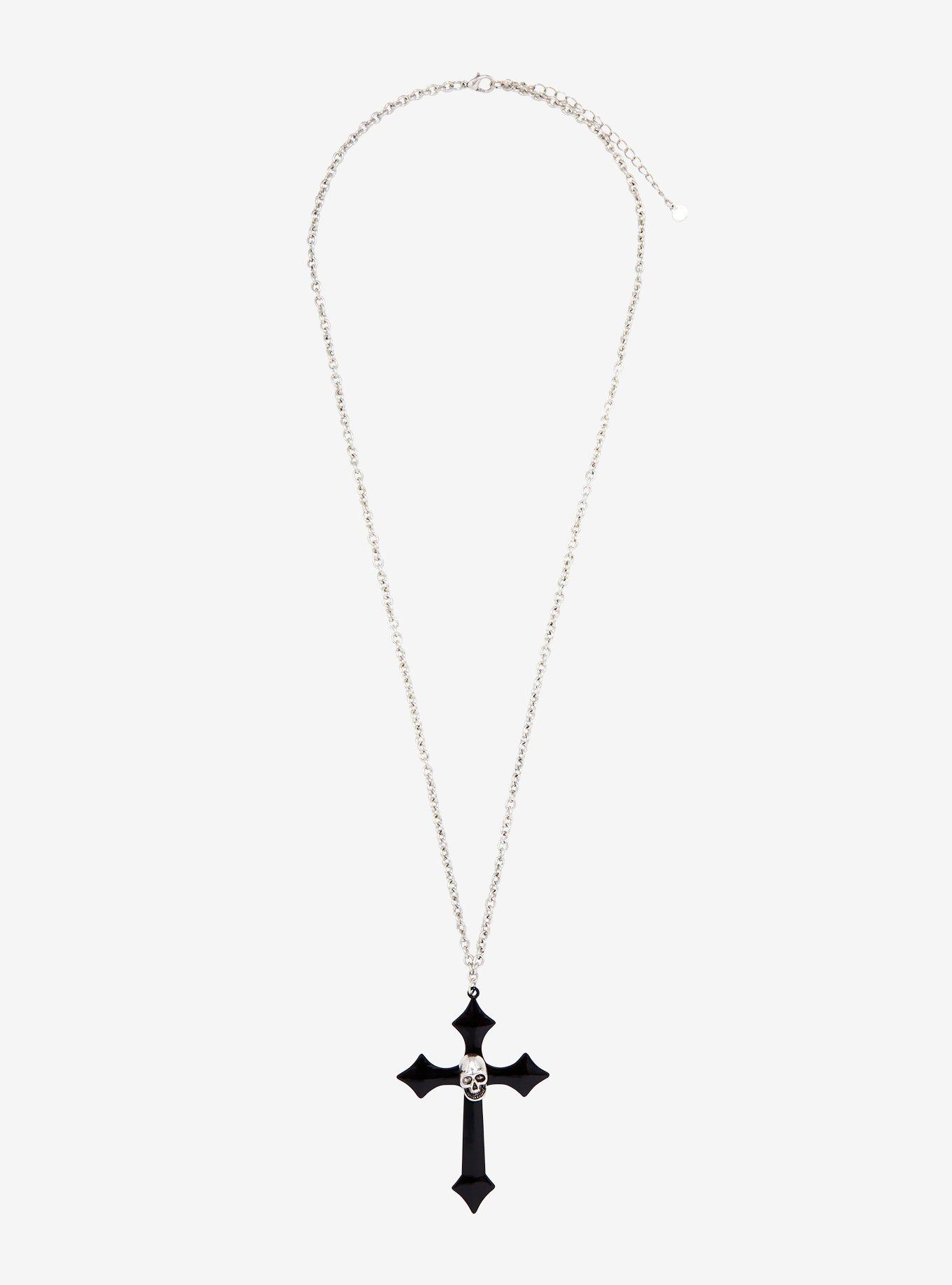 Gothic Skull Pendant Necklace, , alternate