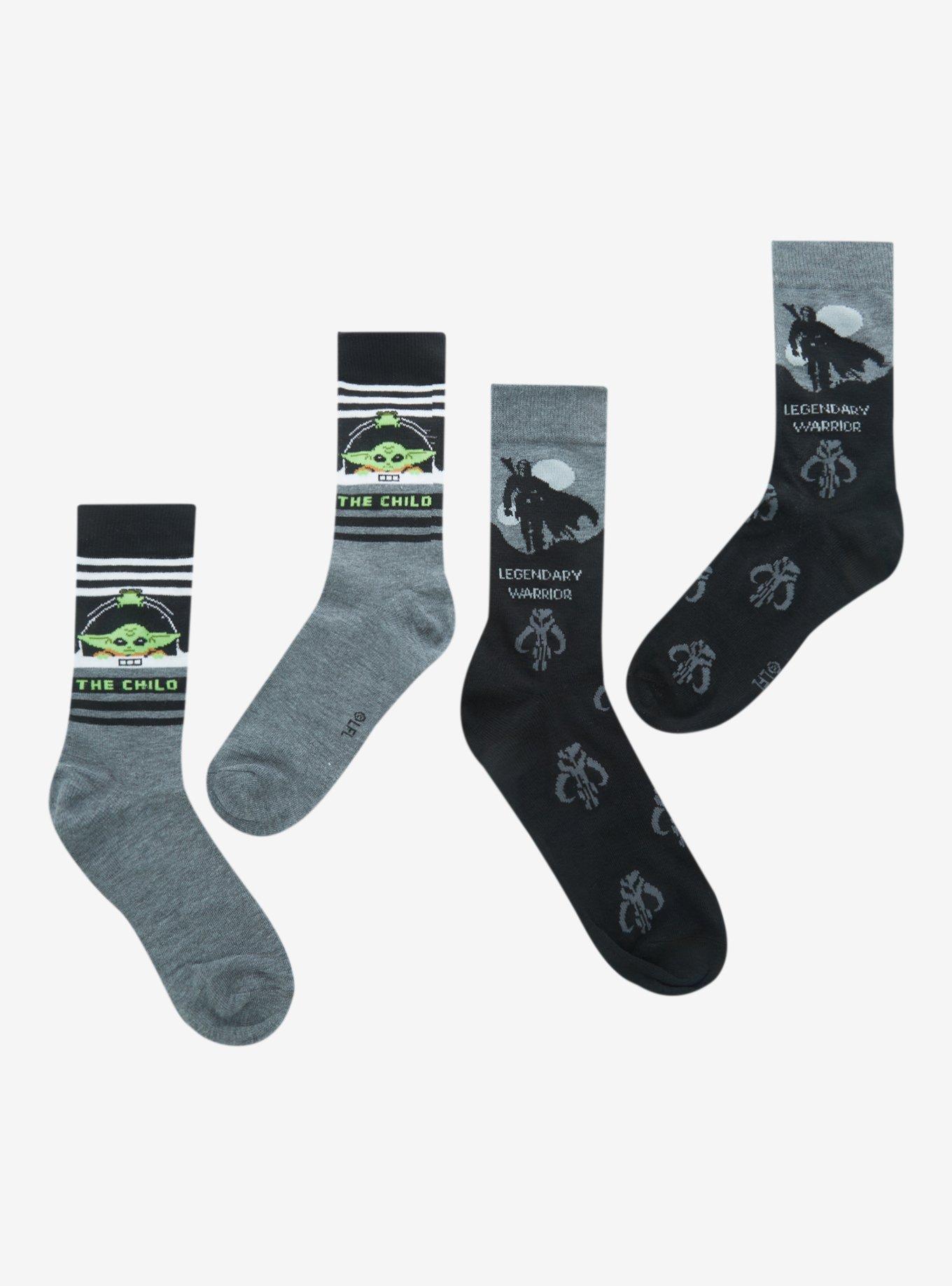 Star Wars The Mandalorian Duo Crew Socks 2 Pair, , alternate
