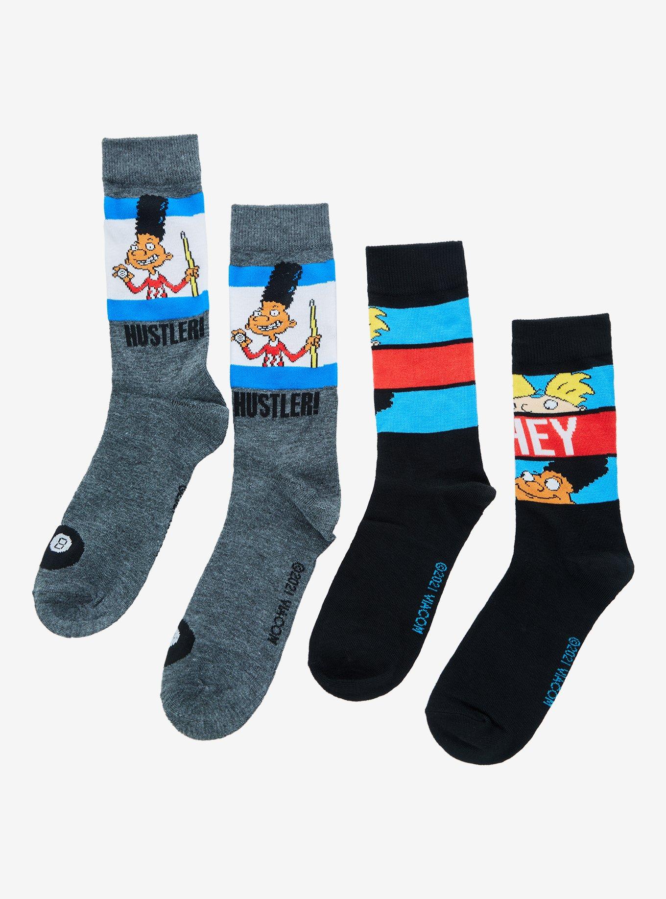 Hey Arnold! Duo Crew Socks 2 Pair, , alternate