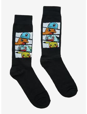 Plus Size Pokemon Starter Panel Crew Socks, , hi-res