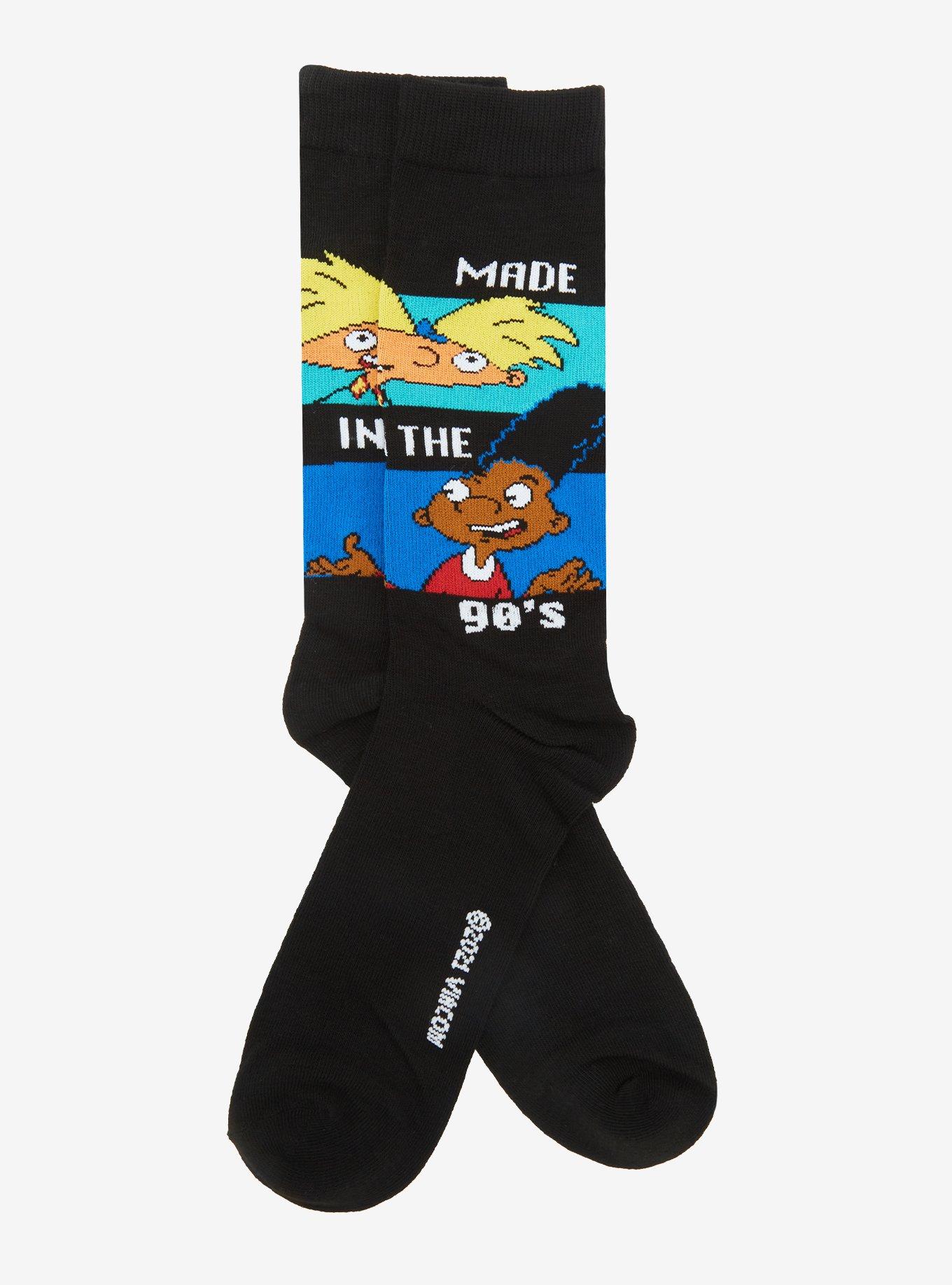 Hey Arnold! Made In The 90's Crew Socks, , alternate