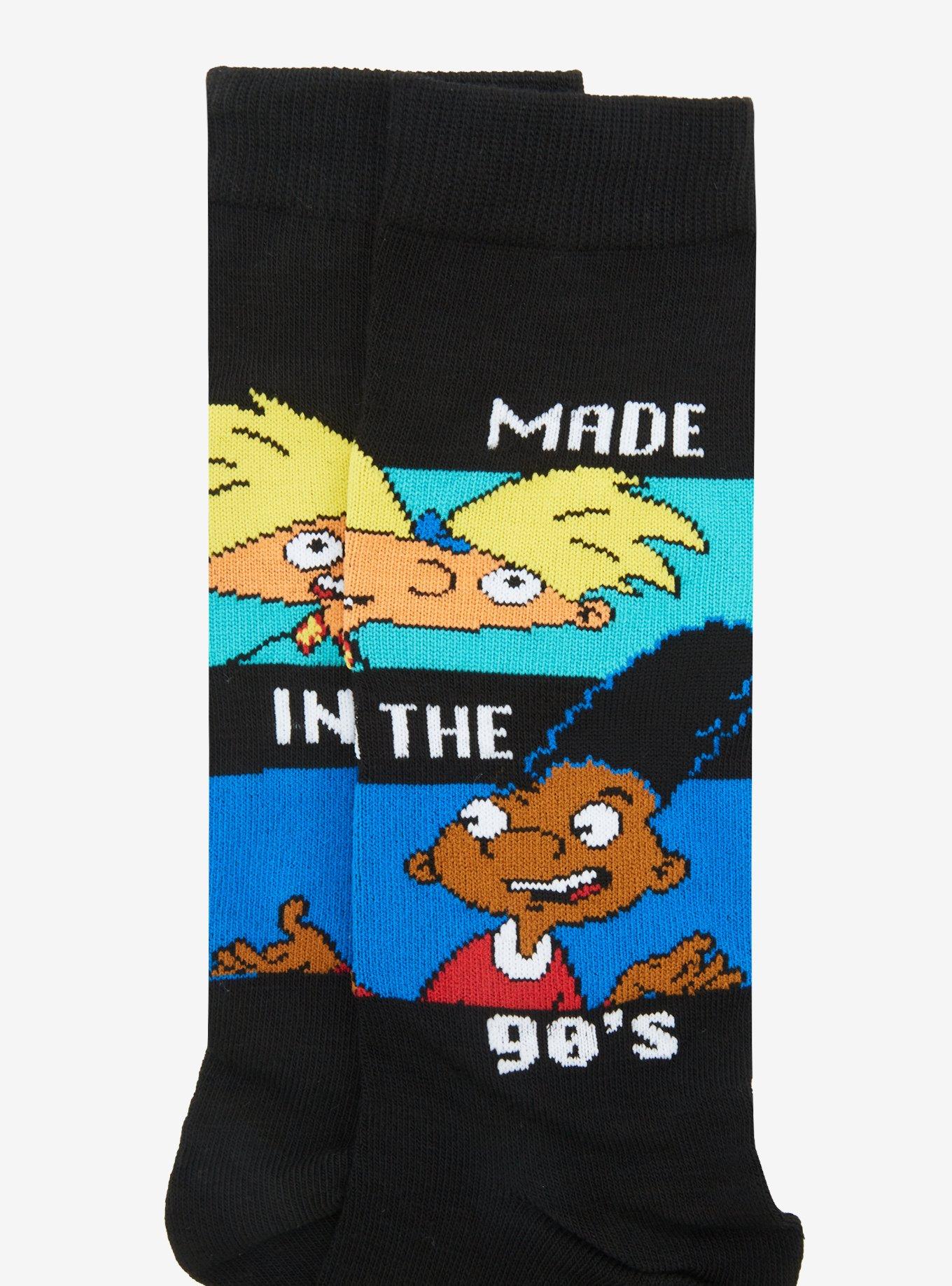 Hey Arnold! Made In The 90's Crew Socks, , alternate
