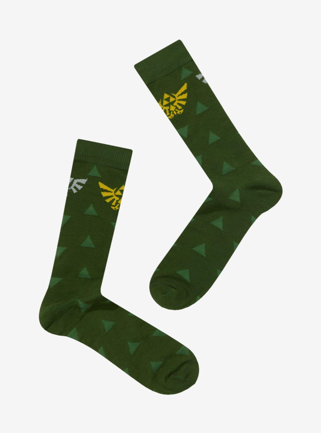 The Legend Of Zelda Crests Crew Socks, , alternate