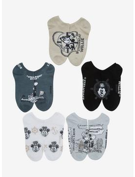 Disney100 Mickey Mouse Steamboat Willie No-Show Socks 5 Pair, , hi-res