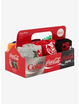 Coca-Cola Soda Box Crew Socks 6 Pair, , hi-res