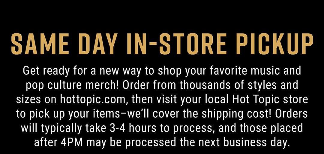 Hot topic shipping 2025 prices