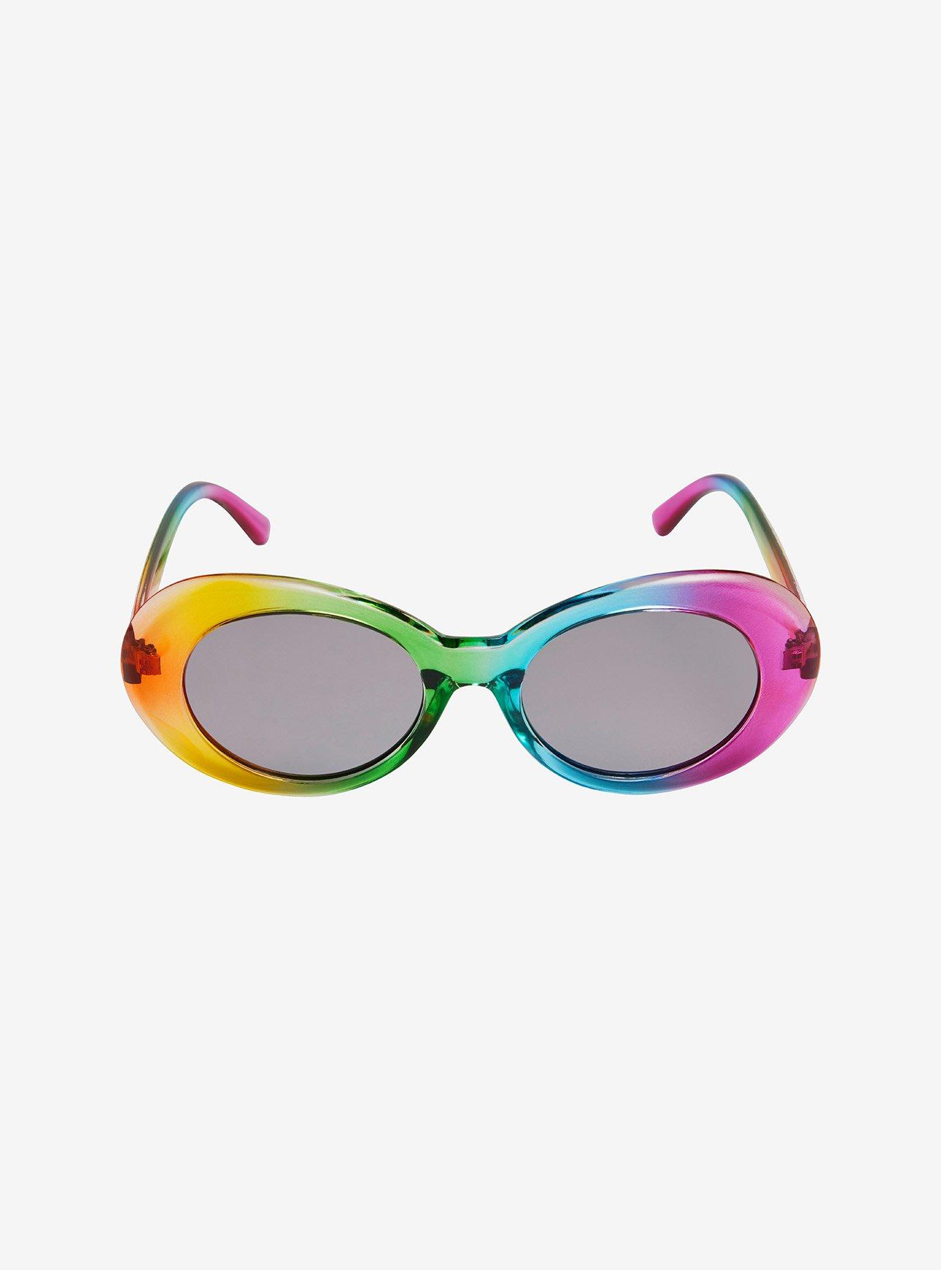 Rainbow Oval Sunglasses, , alternate