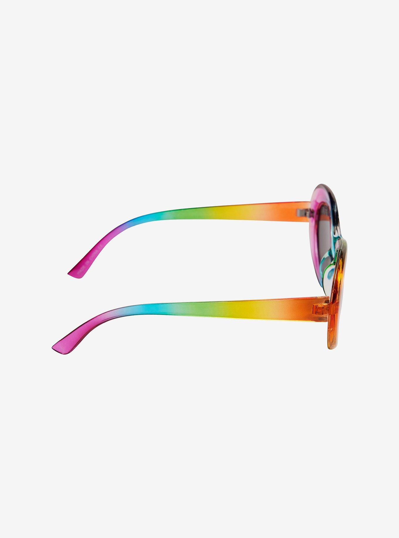 Rainbow Oval Sunglasses, , alternate