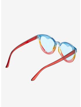 Rainbow Heart Cutout Sunglasses, , hi-res