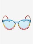 Rainbow Heart Cutout Sunglasses, , alternate