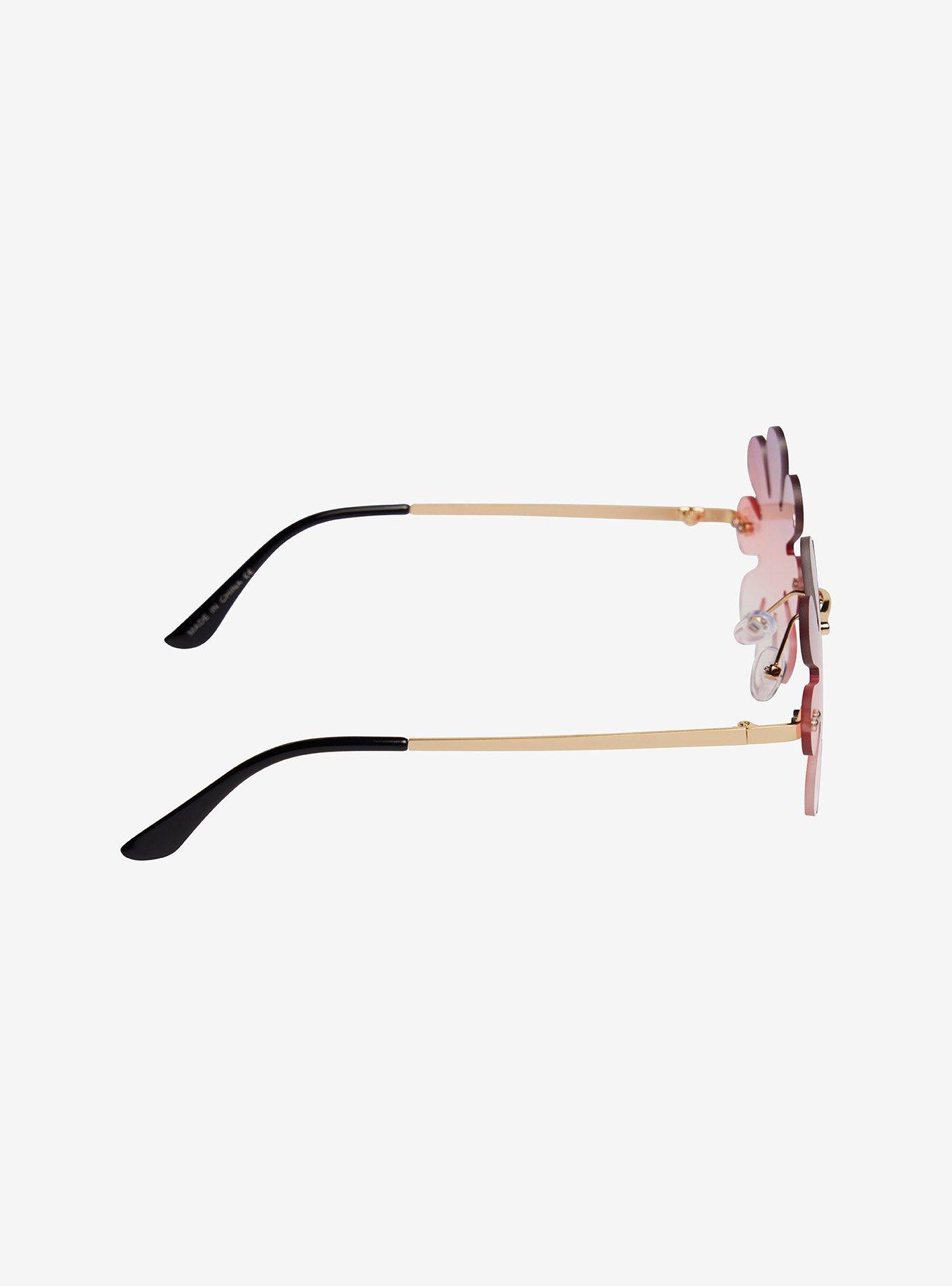Pink & Purple Gradient Flower Sunglasses, , alternate