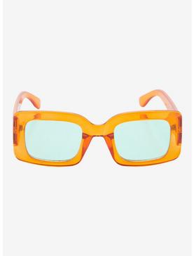 Orange Rectangular Sunglasses, , hi-res