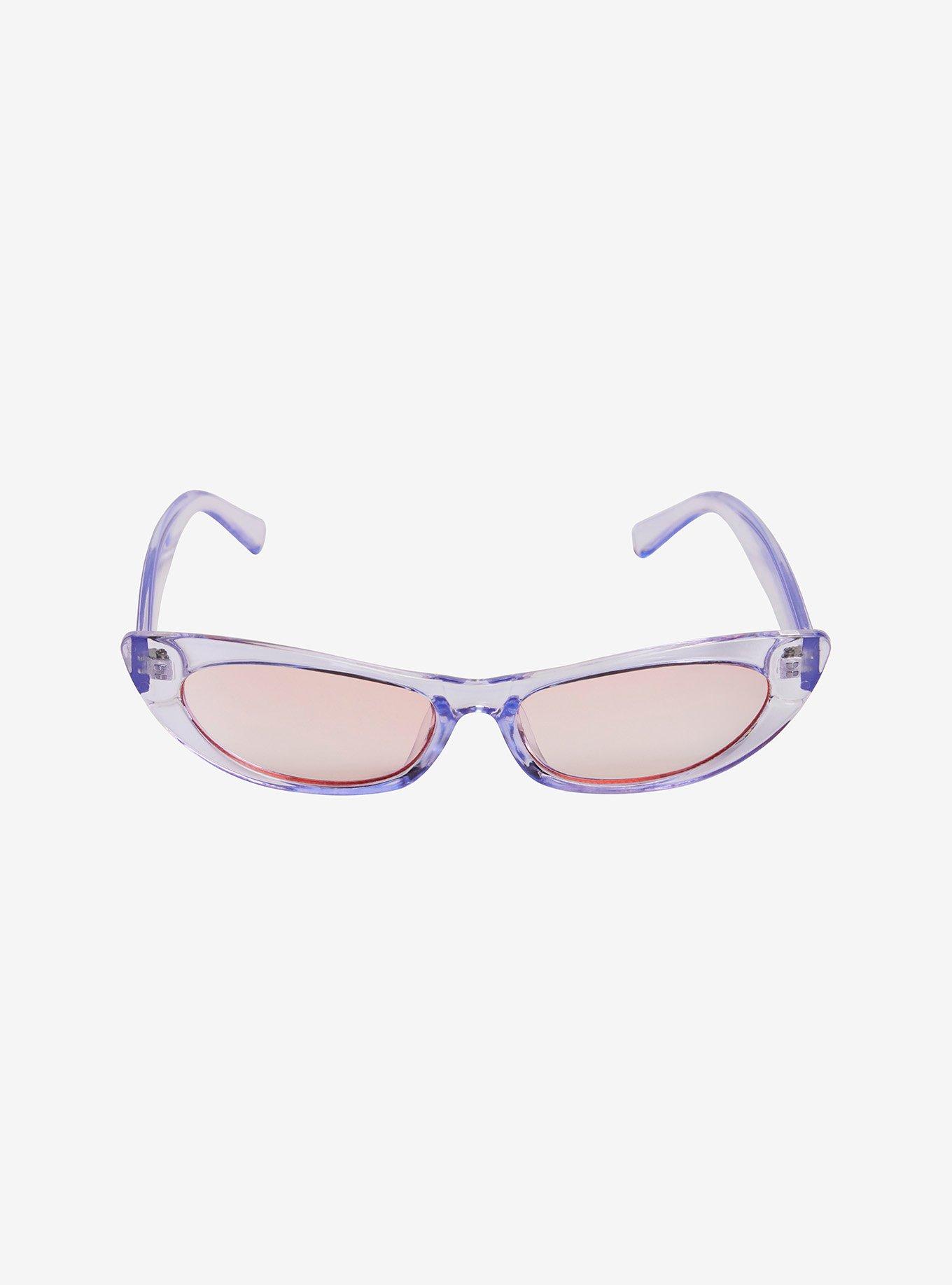 Pink & Purple Cat Eye Sunglasses, , alternate