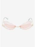 Orange Butterfly Wing Sunglasses, , alternate
