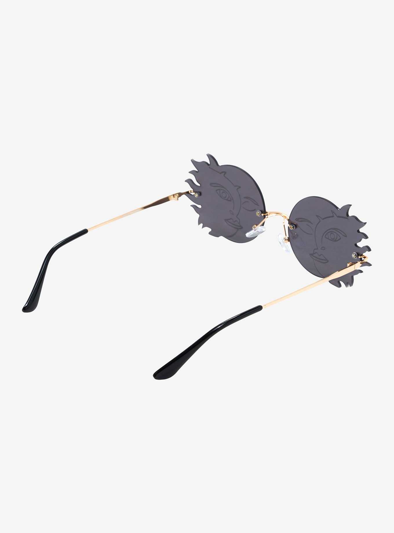Black Sun & Moon Sunglasses, , hi-res