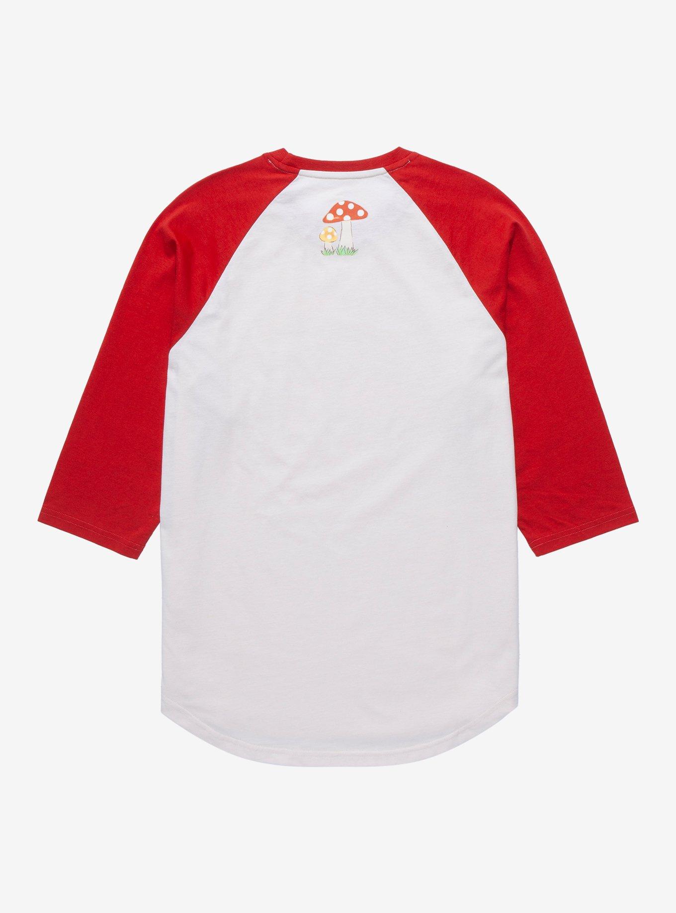 Sanrio Mushrooms Cinnamoroll & Pompompurin Raglan T-Shirt - BoxLunch Exclusive, OFF WHITE, alternate