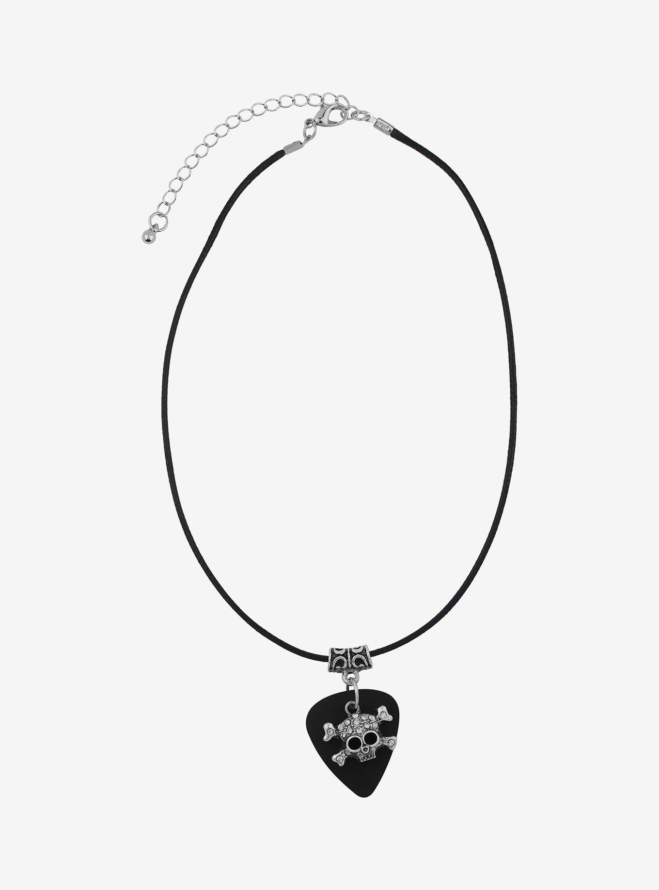 Skull Guitar Pick Choker, , hi-res