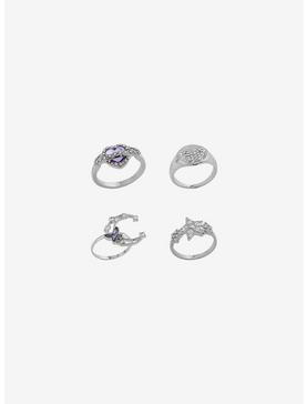 Celestial Lavender Heart Bling Ring Set, , hi-res