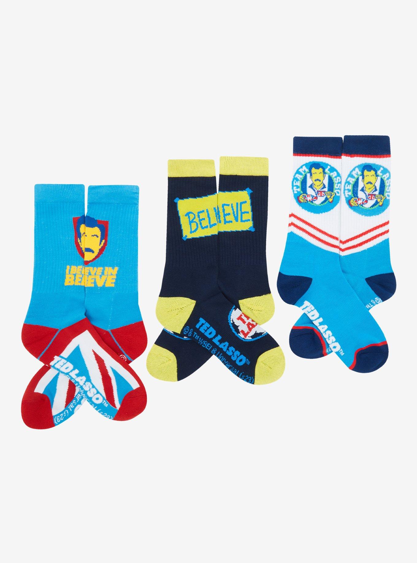 Ted Lasso Crew Socks 3 Pair, , alternate