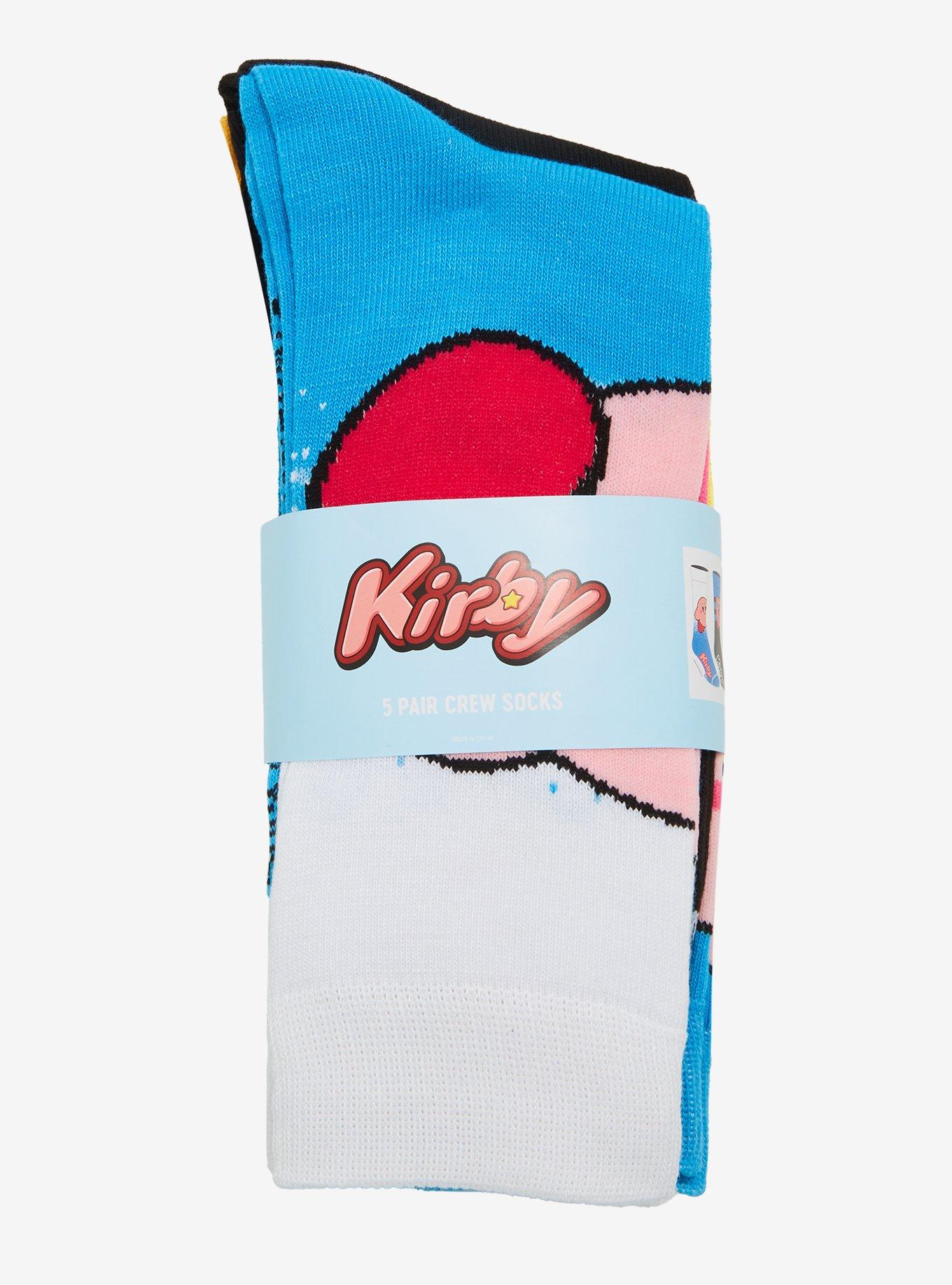 Kirby Ability Crew Socks 5 Pair, , alternate