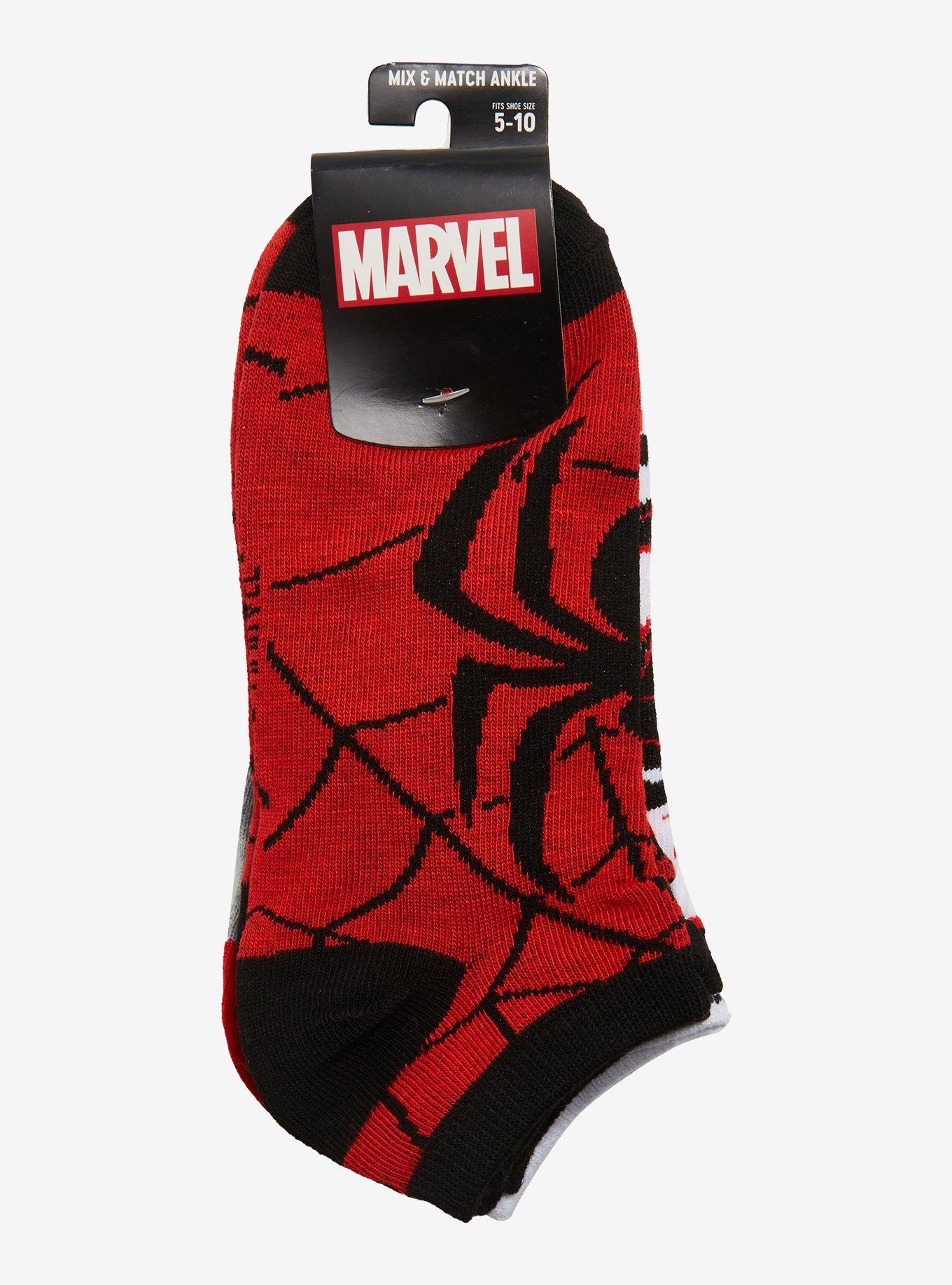 Marvel Spider-Man Miles Morales No-Show Socks 5 Pair, , alternate