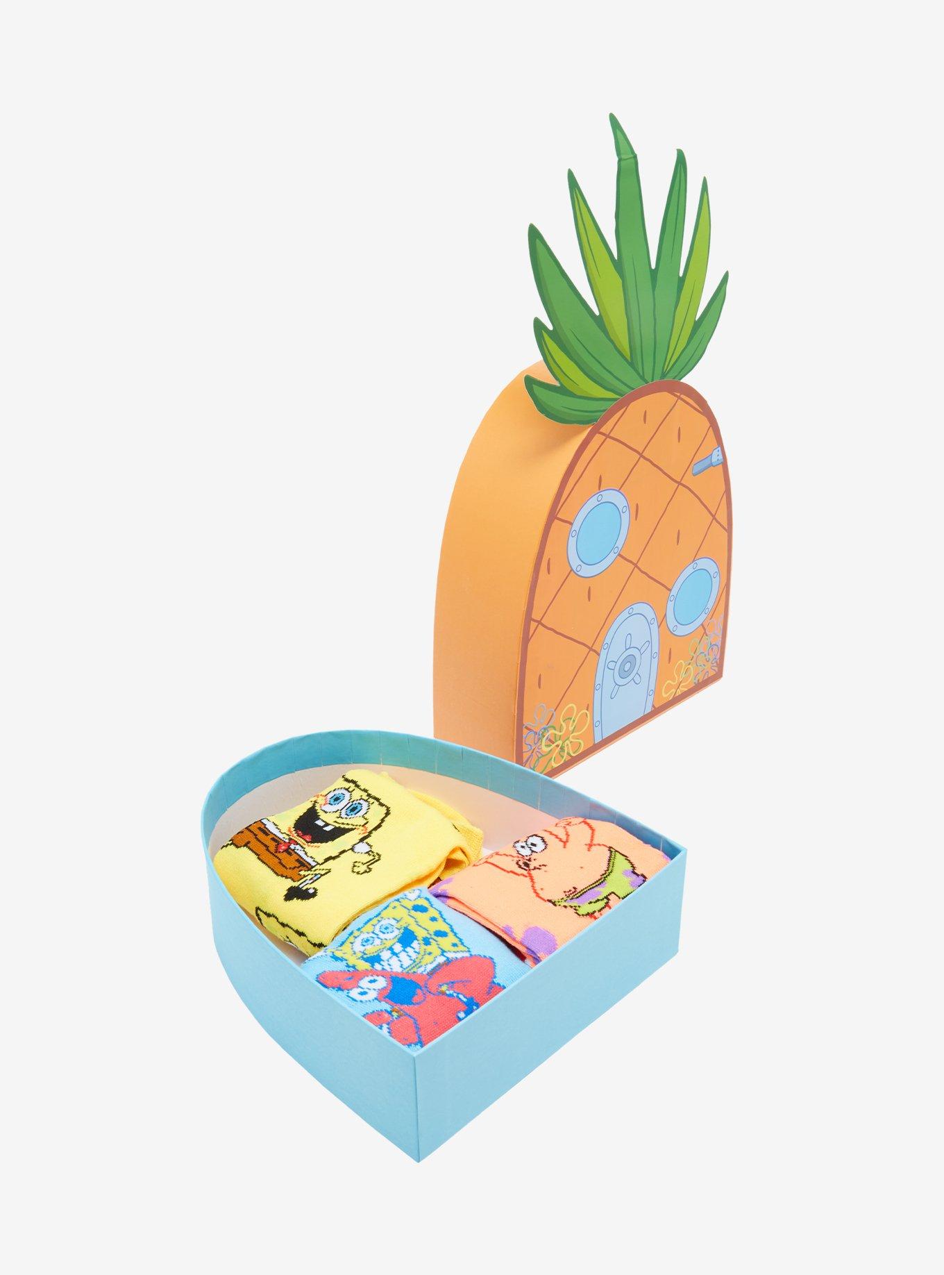 SpongeBob SquarePants Characters Crew Socks 3 Pair, , alternate
