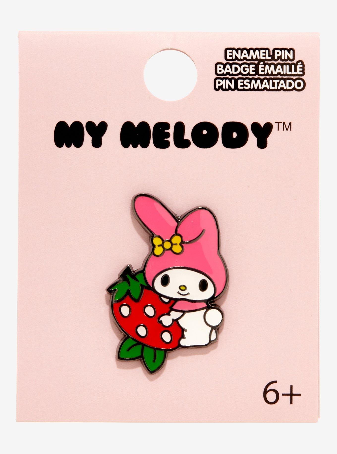 My Melody Strawberry Enamel Pin, , alternate
