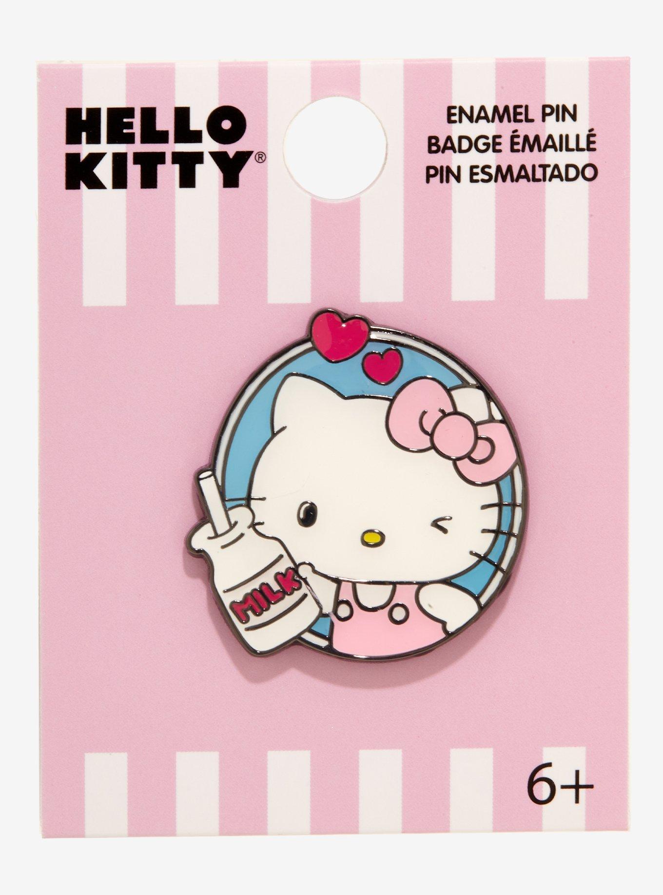 Hello Kitty Milk Enamel Pin, , alternate