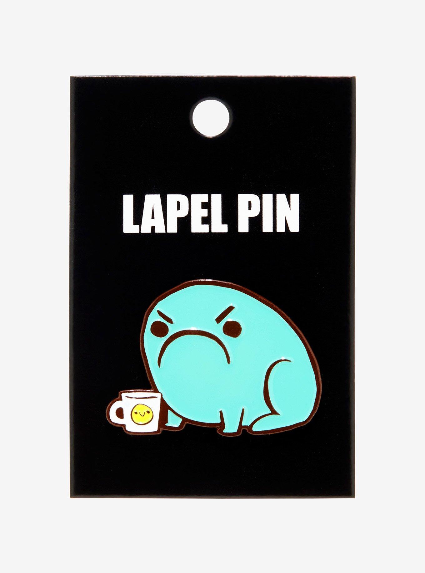 Grumpy Toad Enamel Pin, , alternate