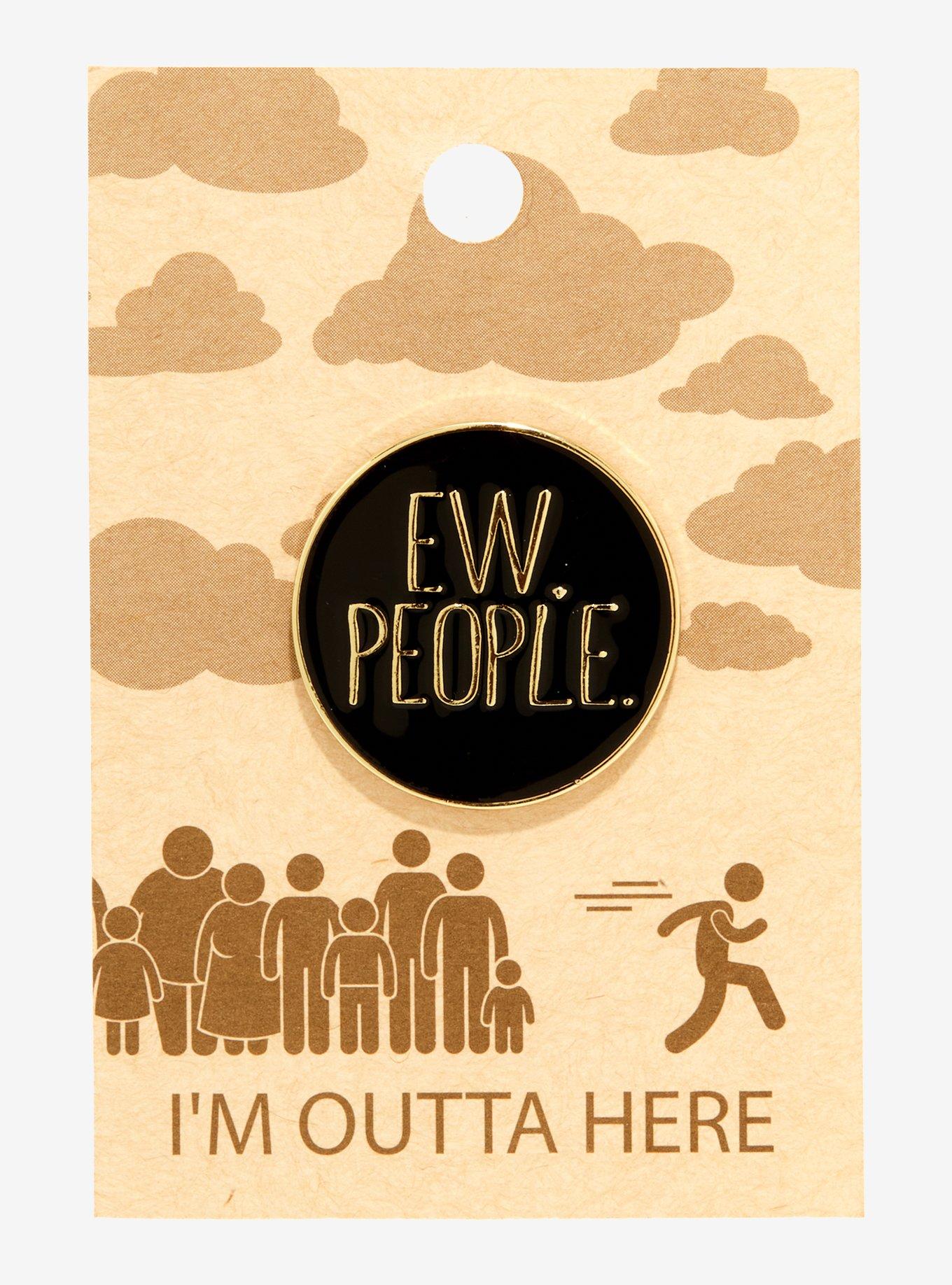 Ew People Enamel Pin, , alternate