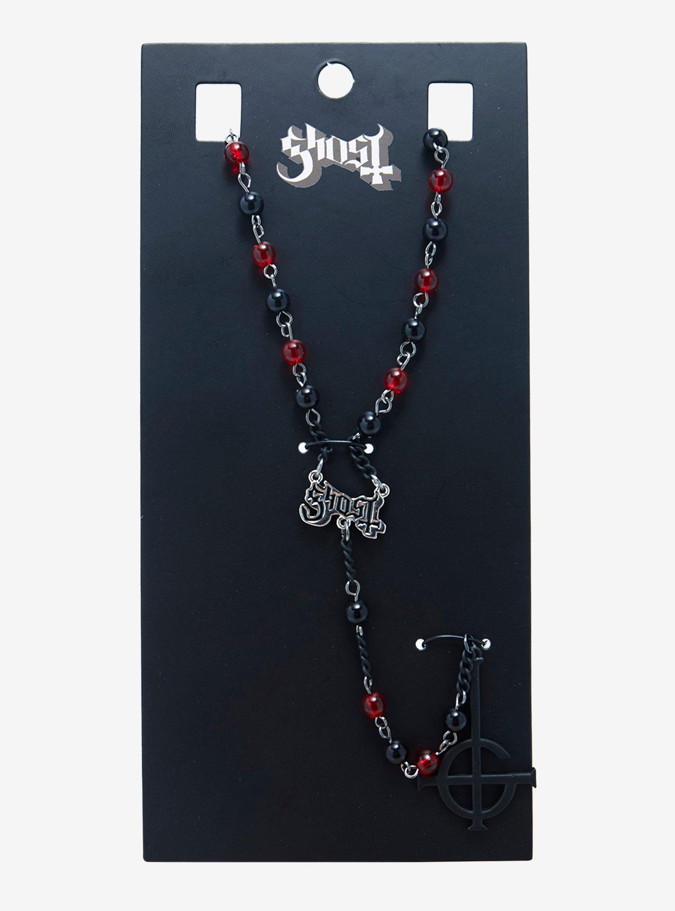 Ghost Grucifix Rosary Necklace, , alternate
