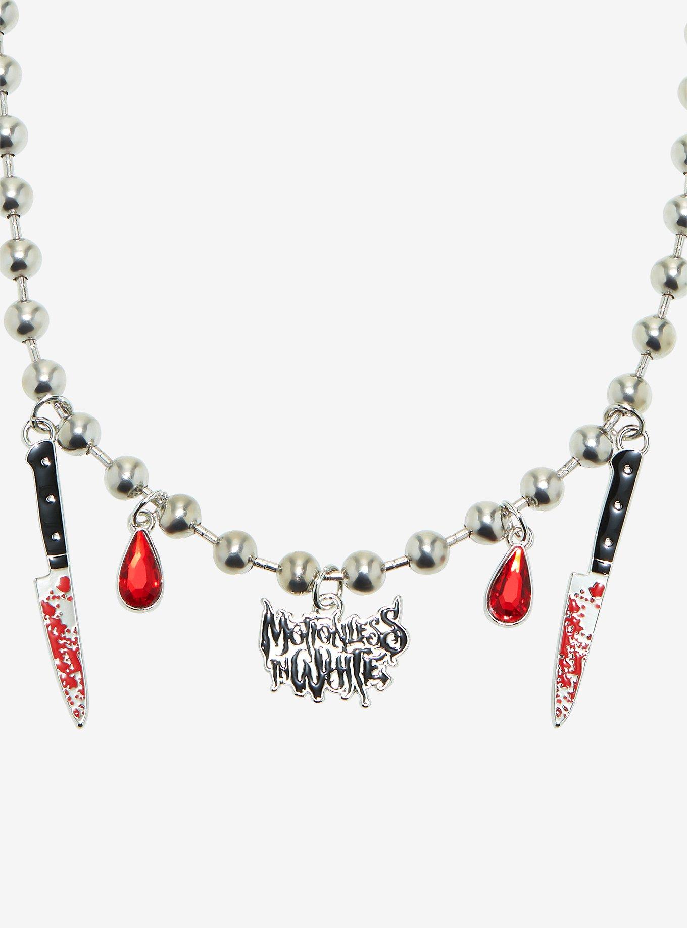 Motionless In White Weapons Logo Necklace, , alternate