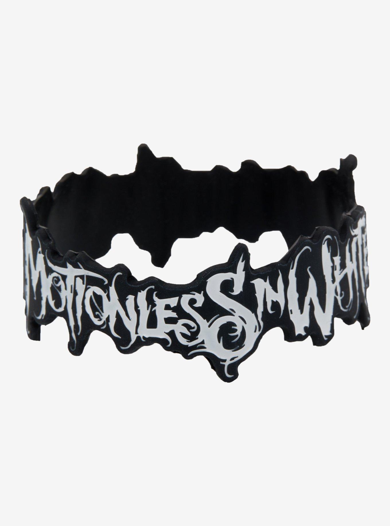 Motionless In White Logo Rubber Bracelet, , alternate